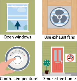 Reduce formaldehyde already in the home