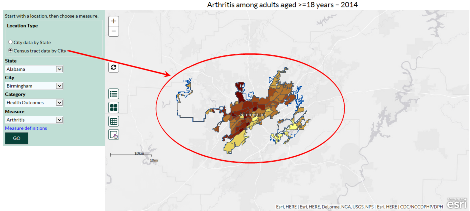 Census tract data by City