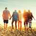 Group of people on the beach