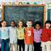 Group of school children