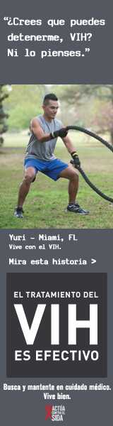 CDC Campaign banner of Yuri, a person living with HIV: Think you can slow me down, HIV? Not in this lifetime, says Yuri of Miami, Florida. HIV Treatment Works. Get in Care. Stay in Care. Live Well. Hear his story at cdc.gov/HIVTreatmentWorks.