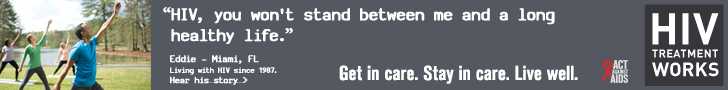 CDC Campaign banner of Yuri, a person living with HIV: Think you can slow me down, HIV? Not in this lifetime, says Yuri of Miami, Florida. HIV Treatment Works. Get in Care. Stay in Care. Live Well. Hear his story at cdc.gov/HIVTreatmentWorks.