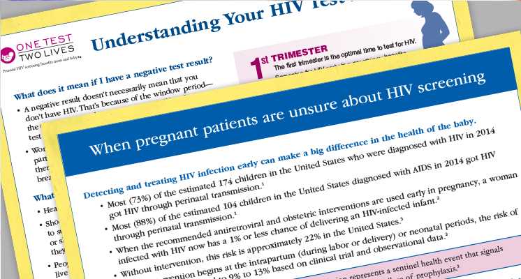 	One Test. Two Lives. patient fact sheet