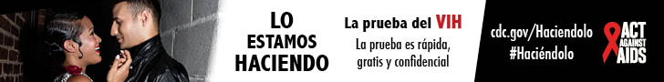 Lo estamos haciendo. La prueba del VIH. La prueba es rápida, gratis y confidencial. cdc.gov/Haciendolo #Haciéndolo HHS, CDC, Actúa contra el SIDA