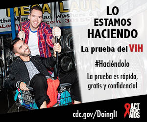 Lo estamos haciendo. La prueba del VIH. La prueba es rápida, gratis y confidencial. cdc.gov/Haciendolo #Haciéndolo HHS, CDC, Actúa contra el SIDA
