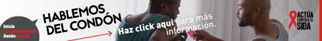 	Inicia la conversación. Detén el VIH. Hablemos del condón. Haz clic aquí para unirte a la conversación sobre la prevención del VIH. Actúa contra el SIDA. Instagram/Act Against AIDS, Facebook/StartTalkingHIV, Twitter @TalkHIV