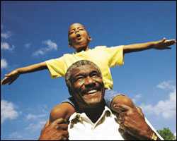 Photo: Grandfather and grandson