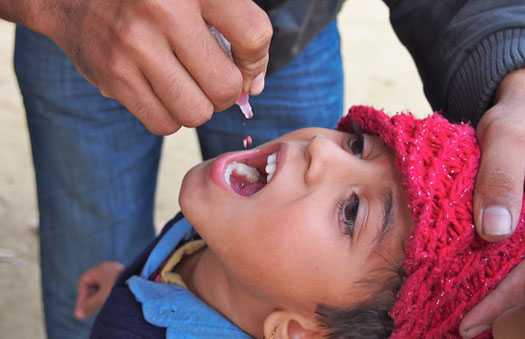 	Child taking medicine