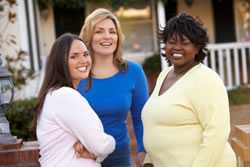 Photo of three women