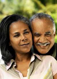 Foto de una pareja afroamericana