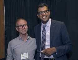 Adam Baus, West Virginia University Office of Health Services Research, and keynote speaker Atul Gawande