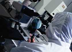 Photo: CDC lab technician