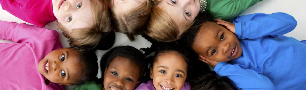 Group of happy children