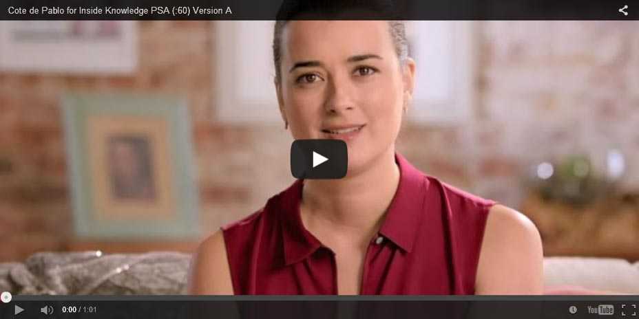 Cote de Pablo for Inside Knowledge screenshot