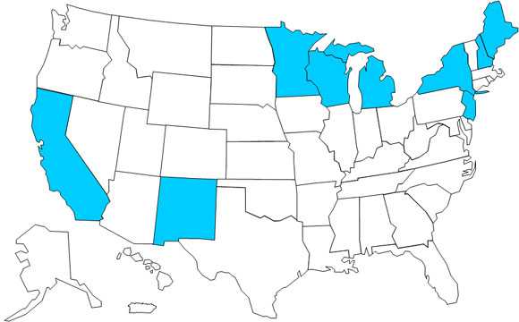 	Final Case Count Map: Persons infected with the outbreak strain of E. coli O157:H7, by state of residence, as of June 30, 2009 (n=23)