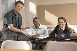 group of students in a classroom