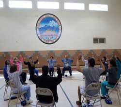 Participants in EnhanceFitness class