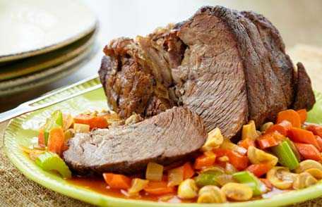 Pot roast with vegetables