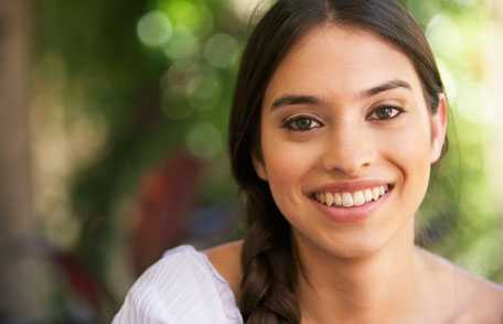 Woman smiling