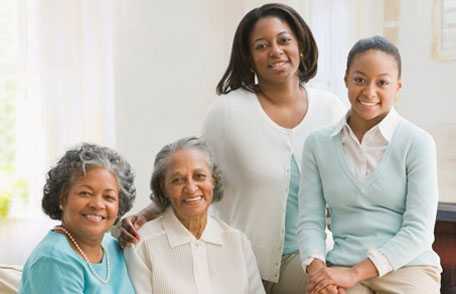 Four generations of women