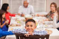 Family at table