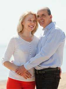 Man and woman on beach