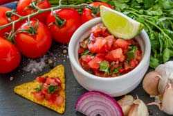 Salsa and ingredients