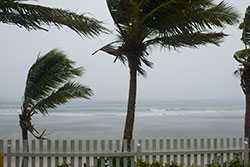 Hurricane on beach