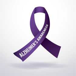 Alzheimer's Awareness ribbon