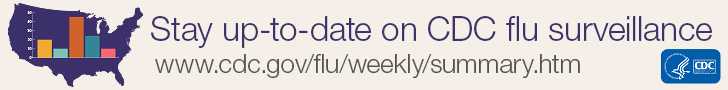 Stay up-to-date on CDC flu surveillance. 