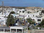 Neighborhood in Tunisia, Photo by Mary Hoelscher.