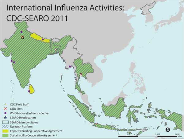 	SEAR South-East Asia Region map