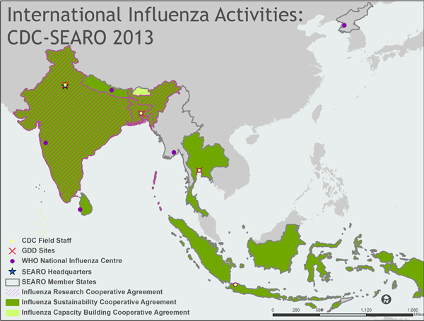 	SEAR South-East Asia Region map