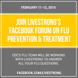 Participe en el foro de Livestrong en Facebook sobre la prevención y el tratamiento de la influenza.