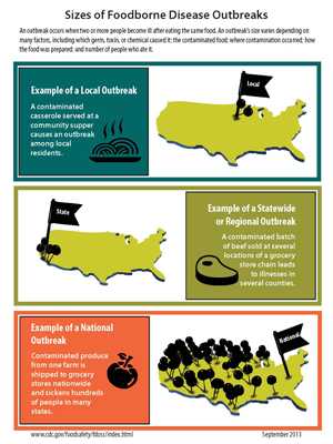 Graphic: Size of Foodborne Disease Outbreaks