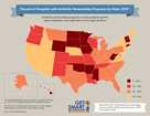 Percent of Hospitals with Antibiotic Stewardship Programs by State, 2014 - thumbnail