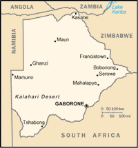 Botswana Map