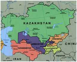 Central Asia Map