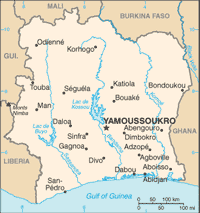 Cote d'Ivoire Map