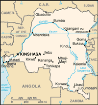 Democratic Republic of Congo Map