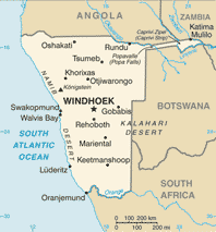 Namibia Map