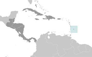 Map of Barbados