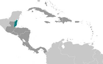 map of Belize