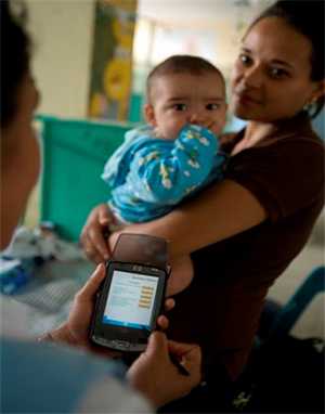 Mother and child and mobile device