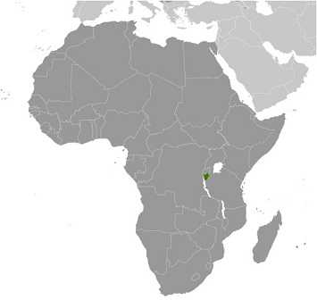 Map of Burundi