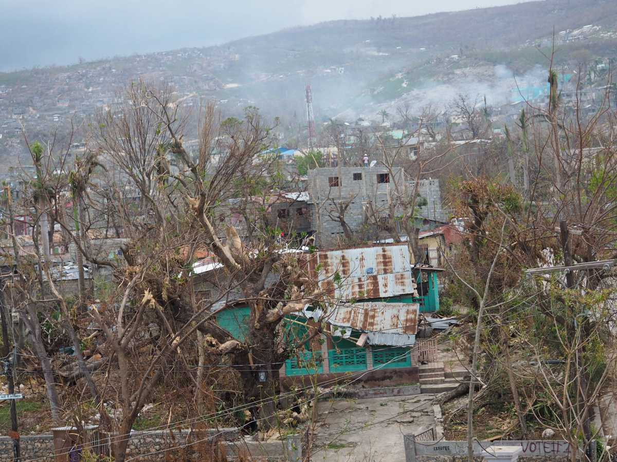 Jeremie, view from the Health department (Direction sanitaire departementale de Grand Anse)