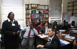 CDC’s FELTP clinical officers present to Dr. Frieden, CDC