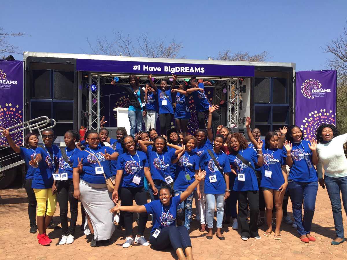 	The DREAMS Ambassadors kick off the DREAMS in Motion campaign, taking their #BigDREAMS to South Africa.