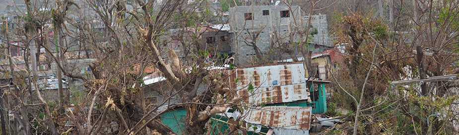 Coralie Giese/CDC: Jeremie, view from the Health department (Direction sanitaire departementale de Grand Anse).