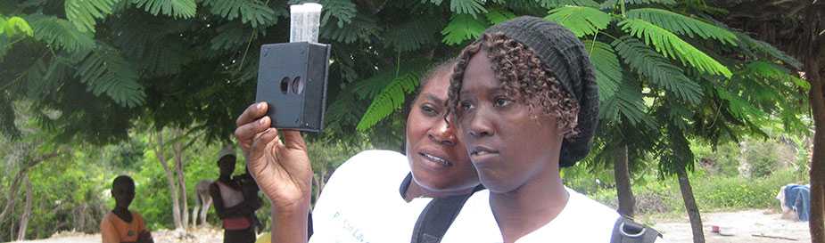 Testing water in Haiti during 2011